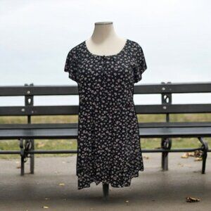 Floral Print Mini Dress XL Casual‎ Summer Cottagecore Coquette Casual Chic Flowy